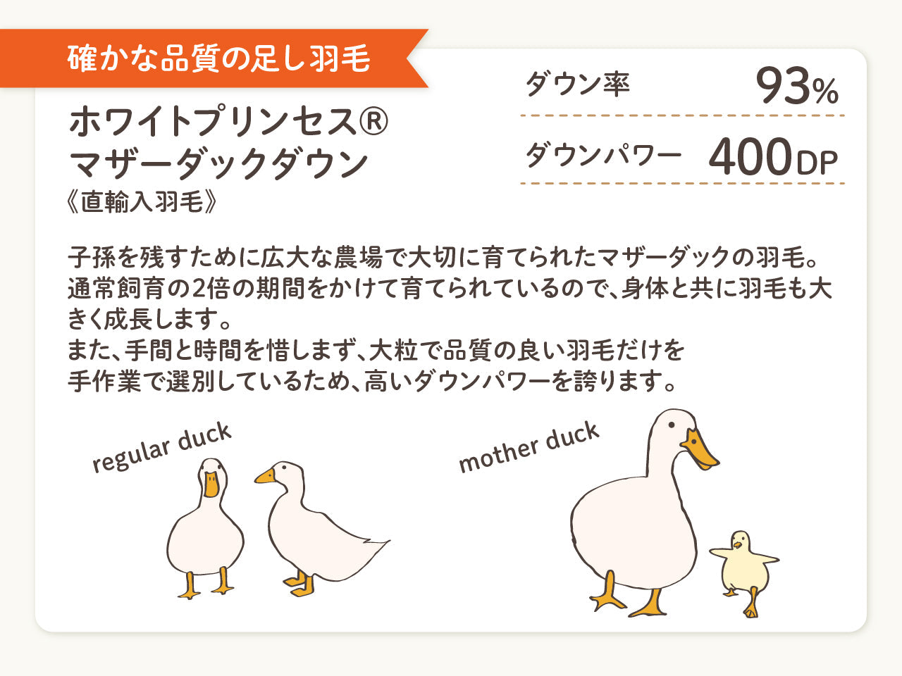 ナディア　羽毛掛けふとん ホワイトプリンセスマザーダックダウン ダブルサイズ 3-5_kago.jpg